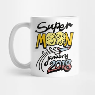 Supermoon / Super Moon January 2018 Mug